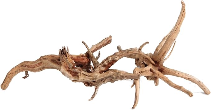 emours Driftwood Branches Reptiles Aquarium Decoration Assorted Size,(5.5-8 inch in Length),4 Pieces (Spider Wood)