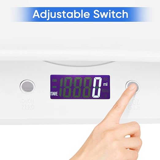 Digital Pet Scale, LCD Animal Scale, 0-22Pound High Accuracy Electronic Weighing Scale, Multifunctional Electronic Weighing Scale for Small Animals Hamster Birds Kittens (No Battery Included)