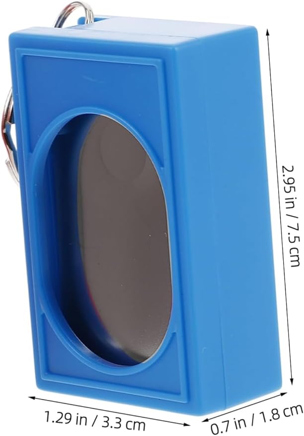 2pcs Portable Square Box Training Clicker Dog Clicker for Training for Dogs Cats Birds Lizards Fish Aid for Indoor Use (Black+Blue)