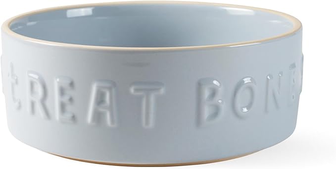 Fringe Studio Treat Words Medium Stoneware Pet Bowl, PetShop Collection (479104) (Pack of 2)