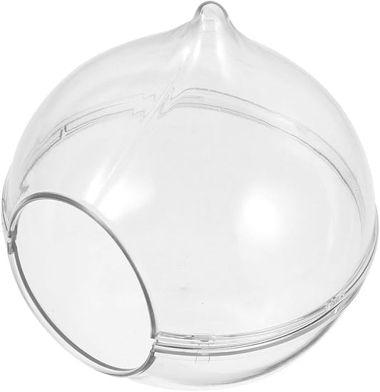 Transparent Hamster Sand Bath Box Small Dust Bath Container for Chinchillas Small Pets Easy to Observe for Bathing Playing Suitable for Hamster Cage Accessories