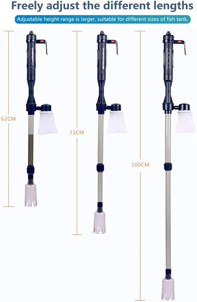 LONDAFISH Electric Fish Tank Vacuum Water Filter Cleaner Sand Washer | aquarium cleaner vacuum electric syphon operated gravel vacuum for aquarium sand vacuum