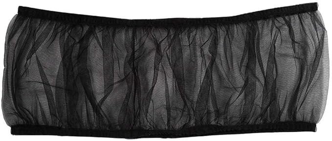 Hakeeta Bird Cage Skirt, Mesh Bird Seed Catcher, Airy Net Cover, Soft Nylon Ventilated Skirt Traps Seed Guard for Parrots with Adjustable Drawstring (Large Size-XL, Black)