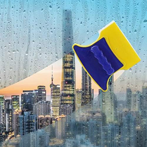 Tvoip Magnetic Window Cleaner Double Side Glass Wiper Cleaner Surface Brush Glass Cleaner Algae Scraper Brush Pad