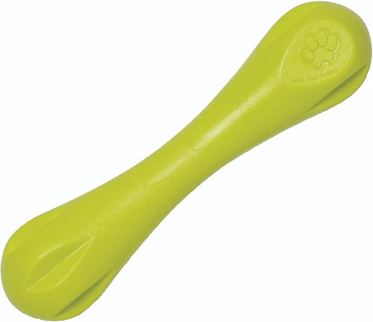 WEST PAW Zogoflex Hurley Dog Bone Chew Toy – Floatable Pet Toys for Aggressive Chewers, Catch, Fetch – Bright-Colored Bones for Dogs – Recyclable, Dishwasher-Safe, Non-Toxic, Large, Granny Smith