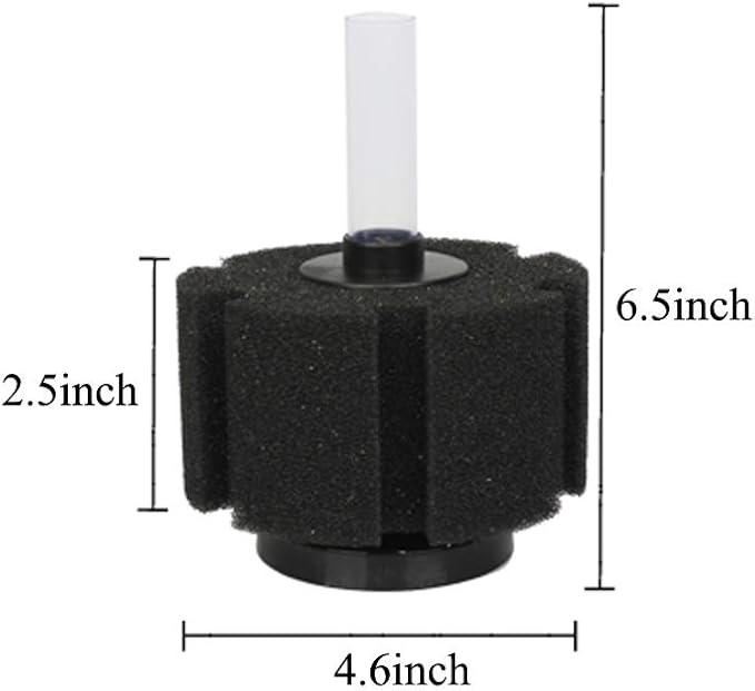 Aquarium Sponge Filter with Airline Tubing for 55 Gallon Fish Tank | Betta, Nano, Shrimp, Fry