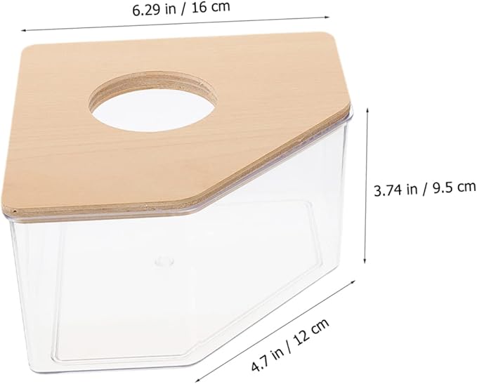 Happyyami Hamster Bath Box for Chinchilla Dust Bath Guinea Pig Accessories Large Small Pet Supplies