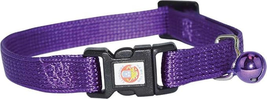 Hamilton Adjustable Break-A-Way Safety Cat Collar, Purple, 3/8" Wide