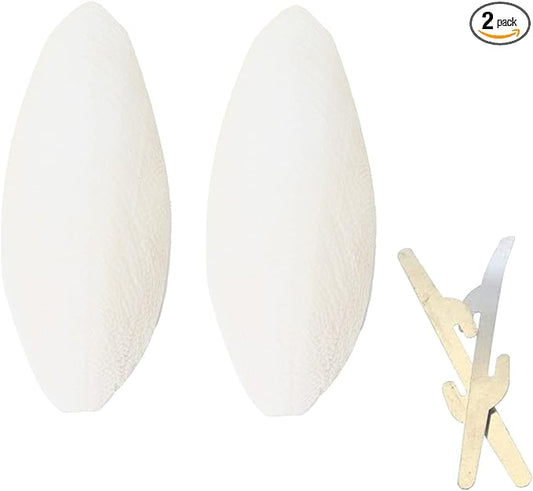 emours Natural Cuttlefish Bone for Reptiles, Tortoises, Tortoise, Snails, Birds and Small Animals (5.5-6 inch (Pack of 2))