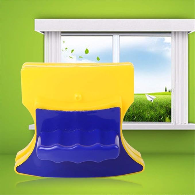 Tvoip Magnetic Window Cleaner Double Side Glass Wiper Cleaner Surface Brush Glass Cleaner Algae Scraper Brush Pad
