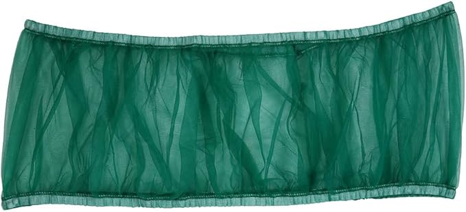 Green Stretchy Bird Cage Skirt for Parrots, Seed Catcher Guard with Mesh Net Cover, Soft Airy Traps Basket, Universal Accessory