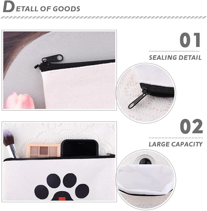 Empty Pet First Aid Kit Makeup Bag for Dog Puppy Owner Travel Medical Pill Med Bag Cavas First Aid Pouch Emergency Bag Adventure Medical Kit for Traveller Dog Person Toiletry Storage Pouch