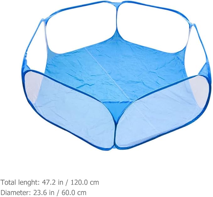 LUOZZY Animal Baby Playpen Foldable Fence Anti-Slip Bases Baby Playard Breathable Pet Playpen Indoor Outdoor Yard Fence for Kitten Puppy Bunny Hamster Ferret, 47Inch