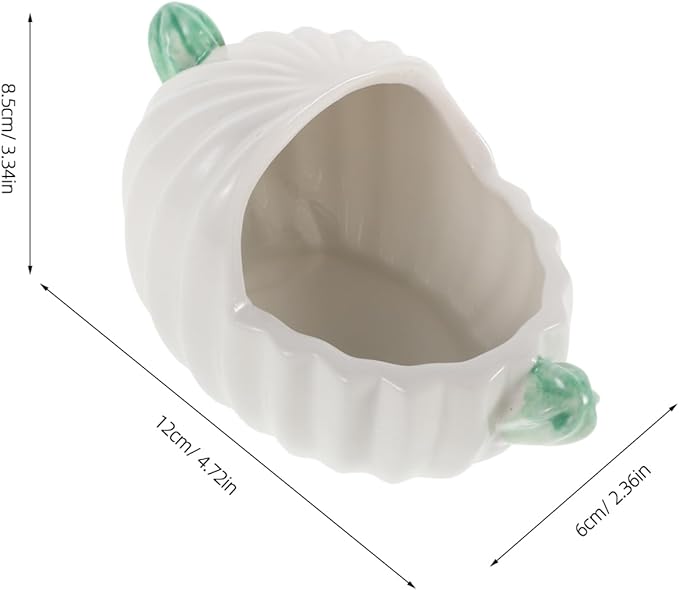 Milisten Pet Ceramic Bathtub for Chinchilla Hamster Small Animal Bath Dust Bowl Hideout Bathroom Supplies Chinchilla Bath Dust Bowl