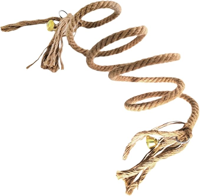 Cotton Rope Bird Accessories Parrot Climbing Toy Spiral Jute Rope for Pet Birds Exercise Toy