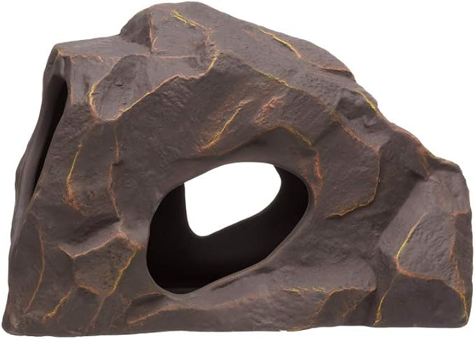 Aquarium Ceramic Decorations Cave Betta Stone Decor - Aquarium Fish Tank Hideway Decor for breeding Cichlids Plecos Betta Toys Hideout (Grotto)