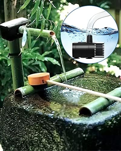 Biling Solar Fountain for Bird Bath, Solar Panel Kit Outdoor Solar Water Pump with 4ft Tubing for Hummingbird Bath, Small Pond and Fish Tank (Pack of 2)