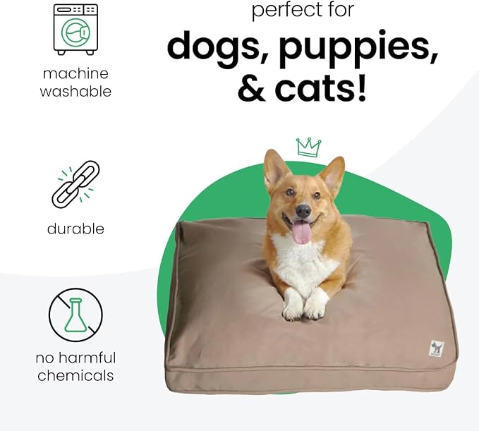 Molly Mutt Huge Dog Bed Cover - Wild Horses Print - Measures 36”x45”x5’’ - 100% Cotton - Durable - Breathable - Sustainable - Machine Washable Dog Bed Cover