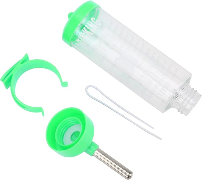HEEPDD Small Animal Water Bottle, Automatic No Drip Dispenser for Hamster, Gerbil, Rat, Chinchilla, Guinea Pig, Rabbit