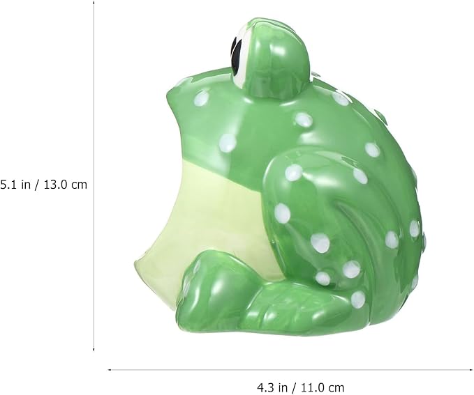 Hamster Hideout, Ceramic Hamster House, Frog Shape Chinchilla Cooling Gerbil House, Small Animal Decoration Cage Accessories