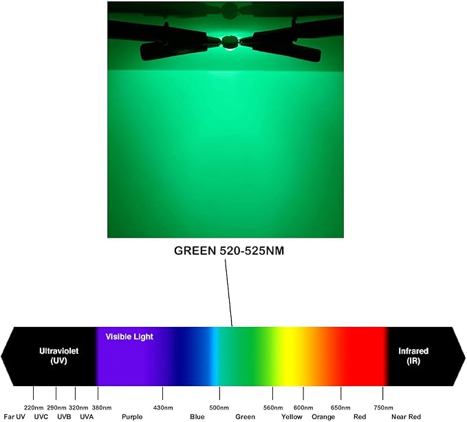 CHANZON High Power Led Chip 10W Green | (900mA / DC 9V - 11V / 10 Watt) Super Bright Intensity SMD COB Light Emitter Components Diode Bulb Lamp Beads DIY Lighting