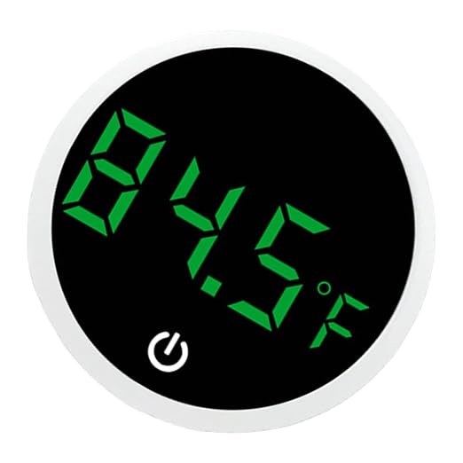 Fishtanks Digital Thermometers LED Display Accurate Temperature Gauge for Reptiles Tanks Wth Stick on Rechargeable Design LED Display Thermometers