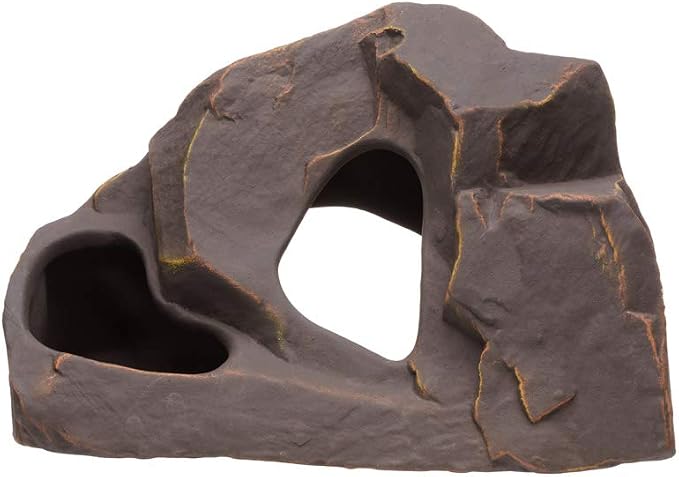Aquarium Ceramic Decorations Cave Betta Stone Decor - Aquarium Fish Tank Hideway Decor for breeding Cichlids Plecos Betta Toys Hideout (Grotto)
