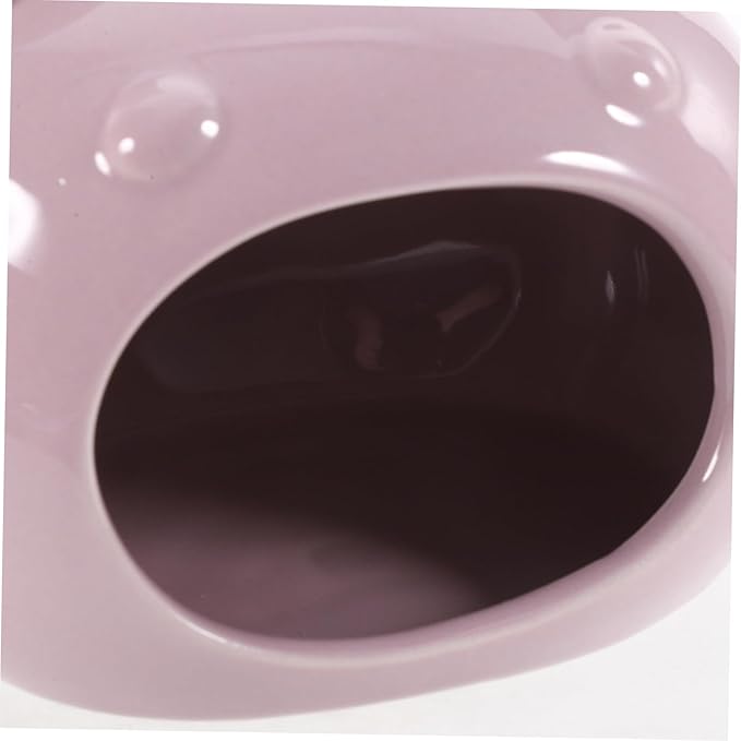 BESPORTBLE Cozy Ceramic Hamster Hideout House Adorable Small Pet Bed for Guinea Pigs Rats and Hedgehogs Lightweight and Portable Design Light Purple