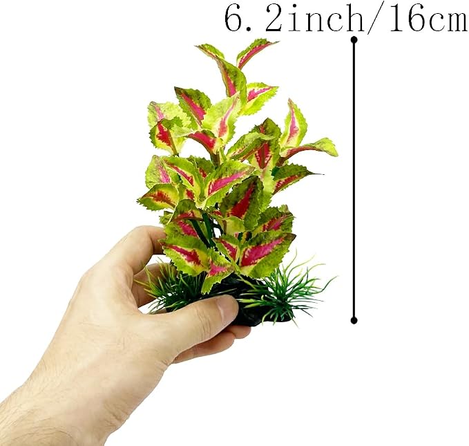 2pcs Set Aquarium Decor Plants Betta Fish Tank Decorations Soft Silk Artificial Plant Goldfish Waterscape Fish Hides Snake Tank/Reptiles Plants