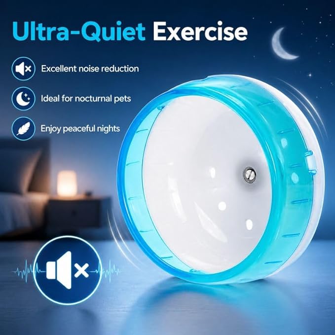 Silent Wheel Small Non-Slip Pets Running Sports Exercise Wheel for Small Animal Hamster 4.7In Diameter
