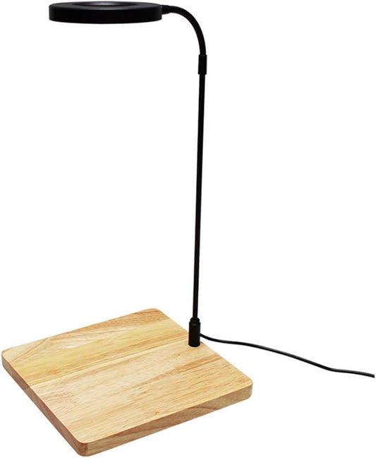 Full Spectrum LED Aquarium Light, 360-degree Adjustable LED Light with Bamboo Board, Miniature Landscape USB Powered Lamp for Plant, Fish Tank, Potted Plants(Size:S)