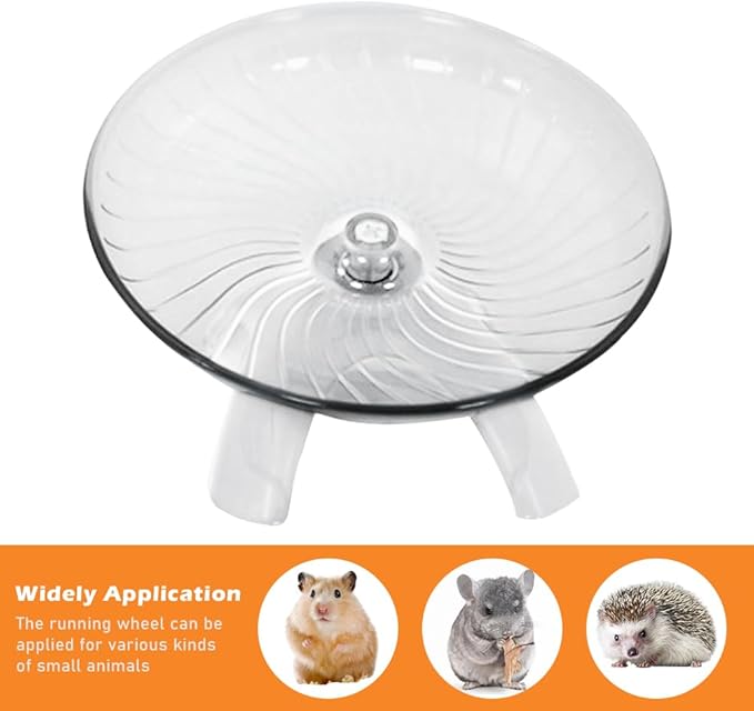 Hamster Wheel, Hermit Crab Climbing Toys Silent Exercise Running Wheel, 13cm Small Animal Exercise Wheels Hermit Crabs Wheel for Hamsters, Gerbils, Mice or Other Small Animals