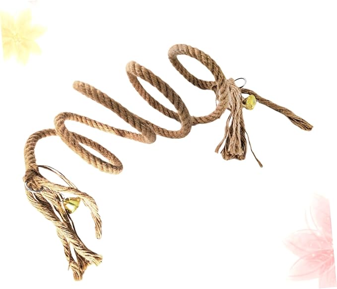 Cotton Rope Bird Accessories Parrot Climbing Toy Spiral Jute Rope for Pet Birds Exercise Toy