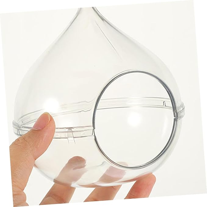 Transparent Hamster Sand Bath Box Small Dust Bath Container for Chinchillas Small Pets Easy to Observe for Bathing Playing Suitable for Hamster Cage Accessories
