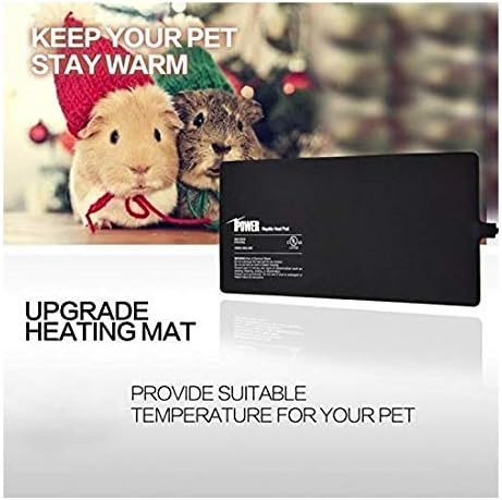 iPower Reptile Heat Pad 8W Under Tank Terrarium Warmer Heating Mat for Turtles Lizards Frogs and Other Small Animals, 6"x8" Inch
