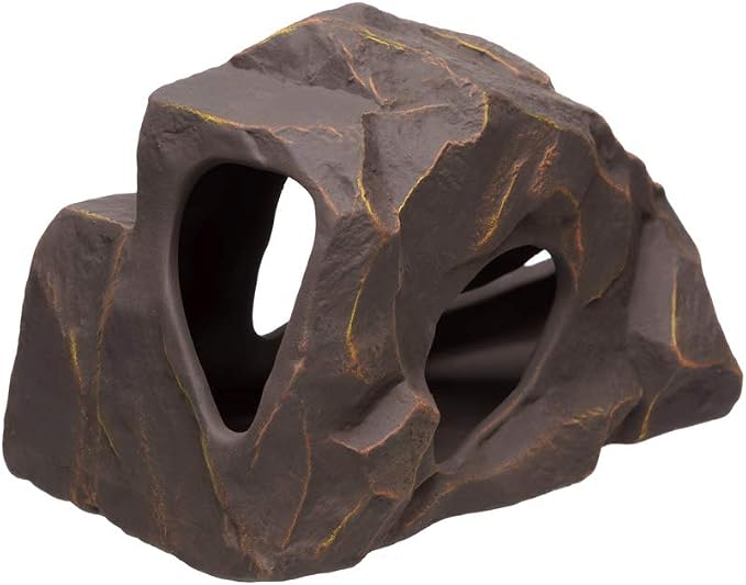 Aquarium Ceramic Decorations Cave Betta Stone Decor - Aquarium Fish Tank Hideway Decor for breeding Cichlids Plecos Betta Toys Hideout (Grotto)