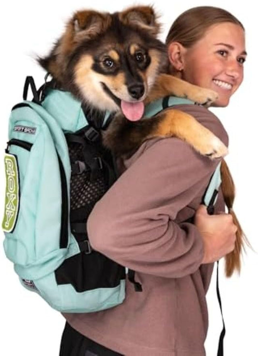 K9 Sport Sack | Plus 2 | Adjustable Dog Carrier Backpack (Small - Summer Mint)