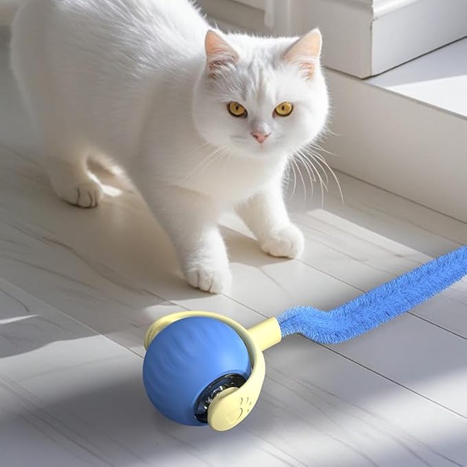 Interactive Cat Toys for Indoor Cats,2 Automatic Moving Kitten Toys,Cat Toys for Bored Indoor Adult Cats,Smart Rechargeable Cat Enrichment Toys for Small/Medium/Large Cats to Keep Them Busy, Cat Balls