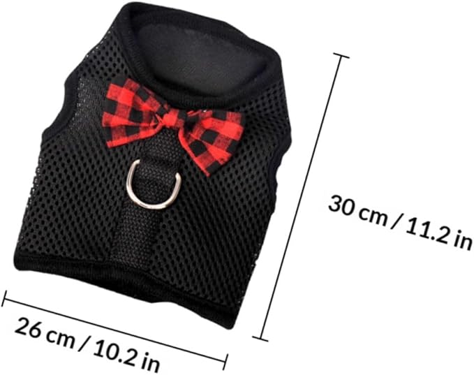 Pet Vest Harness Breathable Mesh Vest Type Chest Strap Medium Size 30-34cm for Rabbits Guinea Pigs Squirrels Small Pets Walking Training