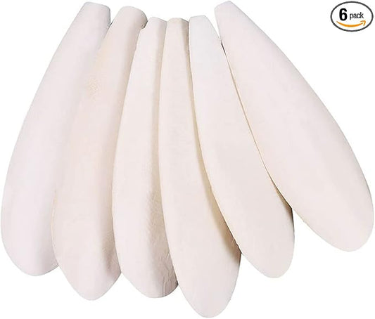 Natural Cuttlebone for Birds Parakeets Canaries Cockatiels Small Conures Mynahs Toucans African Greys All Parrots Snails Totoise (7-7.5 inch,6PCS)