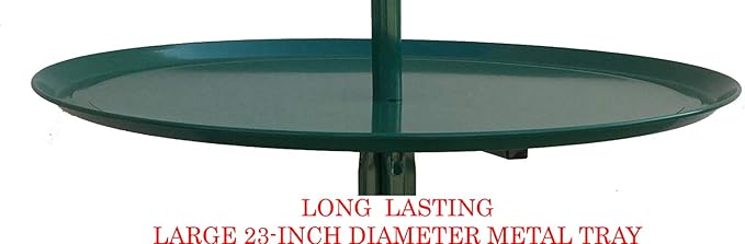 Large 23" Play T-Stand Perch Metal Base Parrot Bird Cage Amazon African Grey Macaw Cockatoo (23", Green)