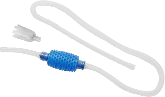 Manual Vacuum Pump for Aquarium For Gravel Cleaning and Water Changing Compatible with Standard 5/8 inch and 3/4 inch Siphon Hoses