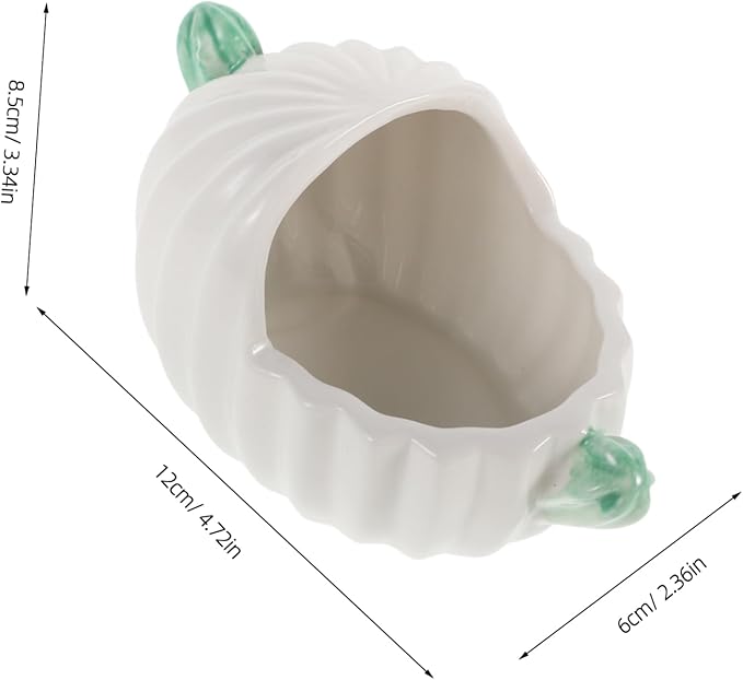POPETPOP Pet Ceramic Bathtub for Chinchillas Hamsters Small Animal Dust Bath Bowl Hideout Bathroom Accessories