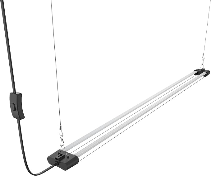 LED Grow Light Full Spectrum Light Linkable 5000K Daylight + 660nm Red Indoor Plant Lighting Fixture (4 FT)
