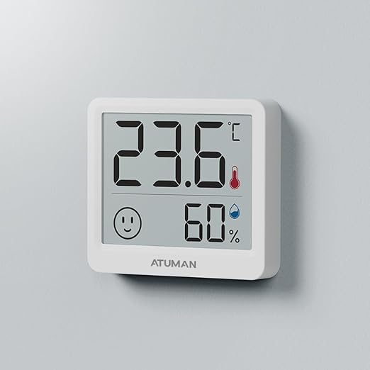 Mini Digital Hygrometer Indoor Thermometer with Temperature and Humidity Monitor for Bedroom, Reptile Tank, Guitar Case, Greenhouse and Cellar Closet, Fahrenheit or Degree Celsius