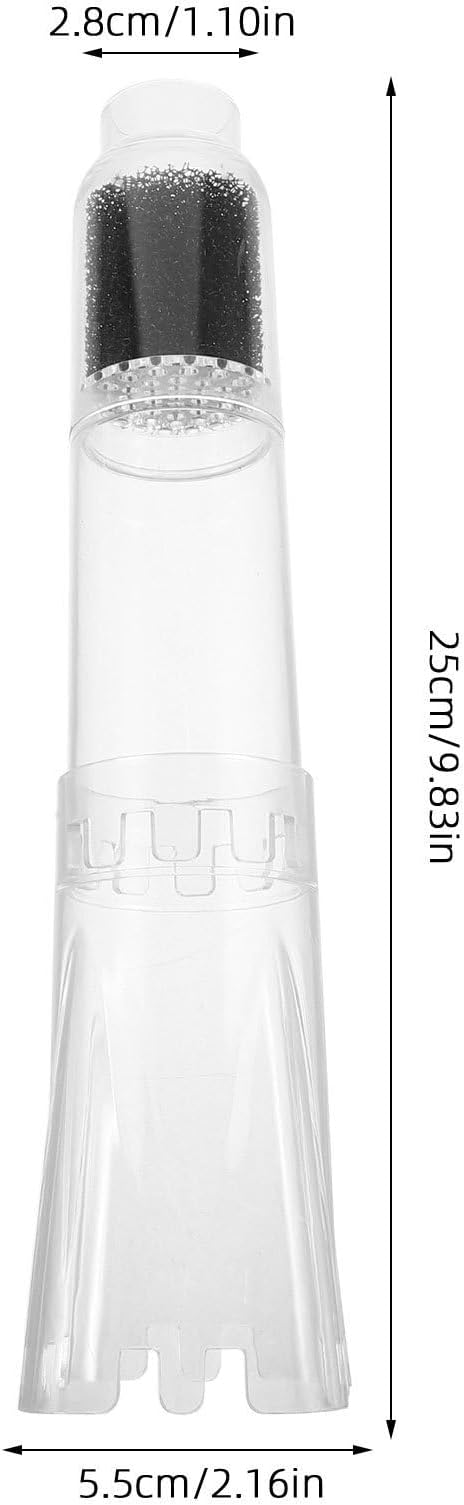 INOOMP Aquarium Sand Cleaner Tube Head Replacement Nozzle for Fish Tank Substrate Vacuum, Acrylic and Sponge Gravel Siphon Attachment for Efficient Tank Bottom Cleaning and Weekly