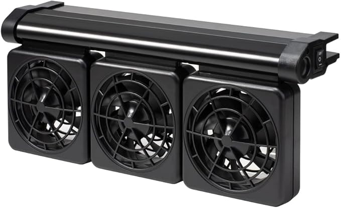 DaToo 3 Fans Aquarium Chiller Fish Tank Fan Aquarium Cooling Fan, 1 Yr Warranty