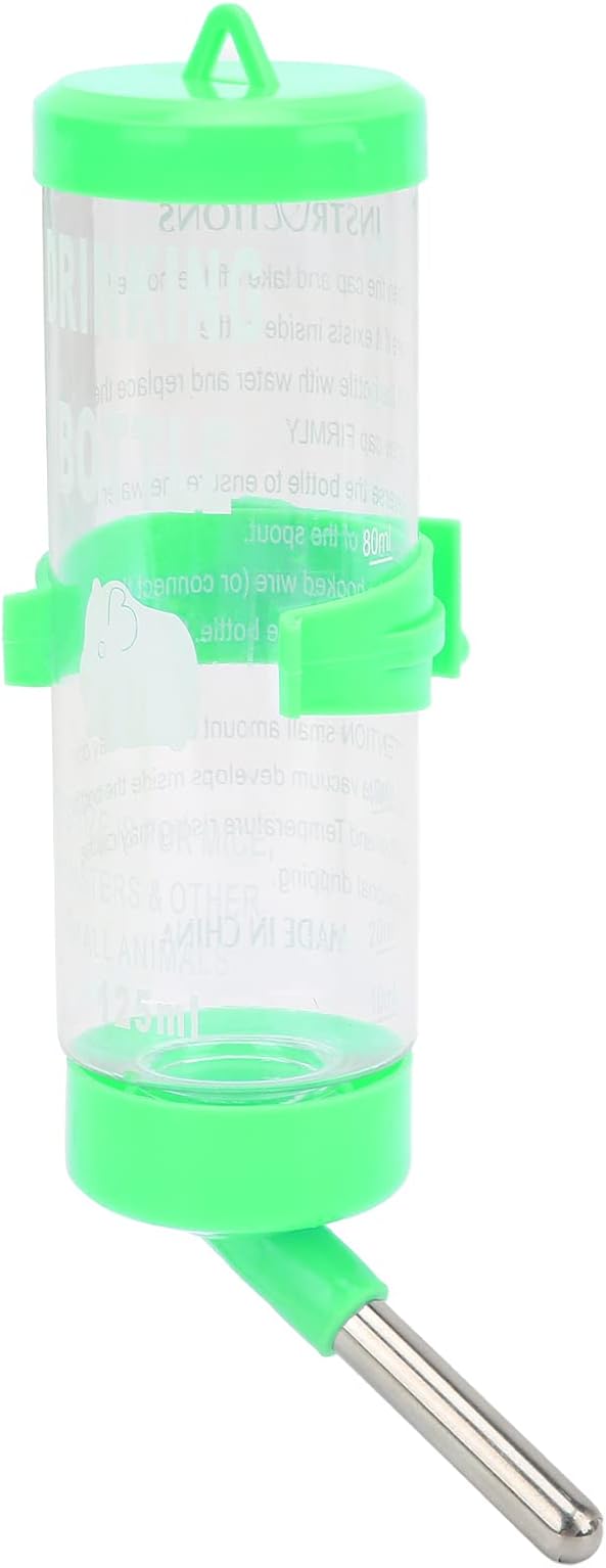 HEEPDD Small Animal Water Bottle, Automatic No Drip Dispenser for Hamster, Gerbil, Rat, Chinchilla, Guinea Pig, Rabbit