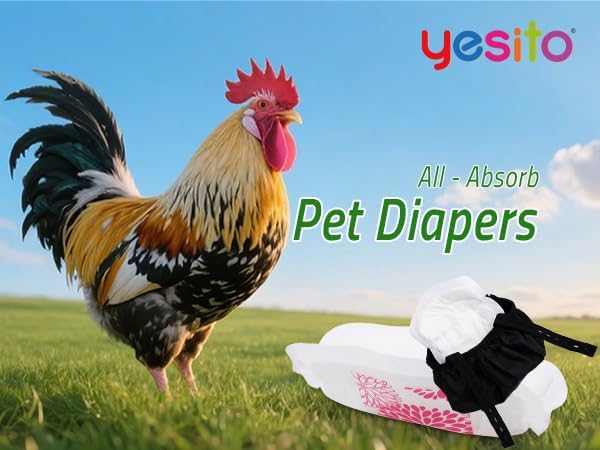 Adjustable Chicken Harness Diaper (5.4ft Leash) – Breathable & Washable Secure Training for Hens, Ducks & Chicks | Outdoor Walking & Discipline Solution (Small, Purple)