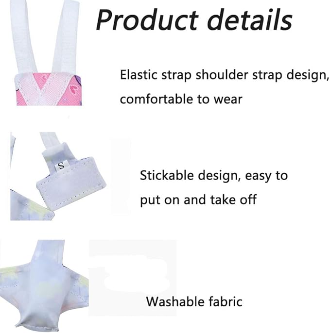 4pcs Bird Diaper Parrot Flight Suit with Waterproof Inner Layer Pigeon Pants Parrot Nappy Reusable Cockatiel Clothes Adjustable for Parakeet Mini Macaw Budgie Canary - color2 XS